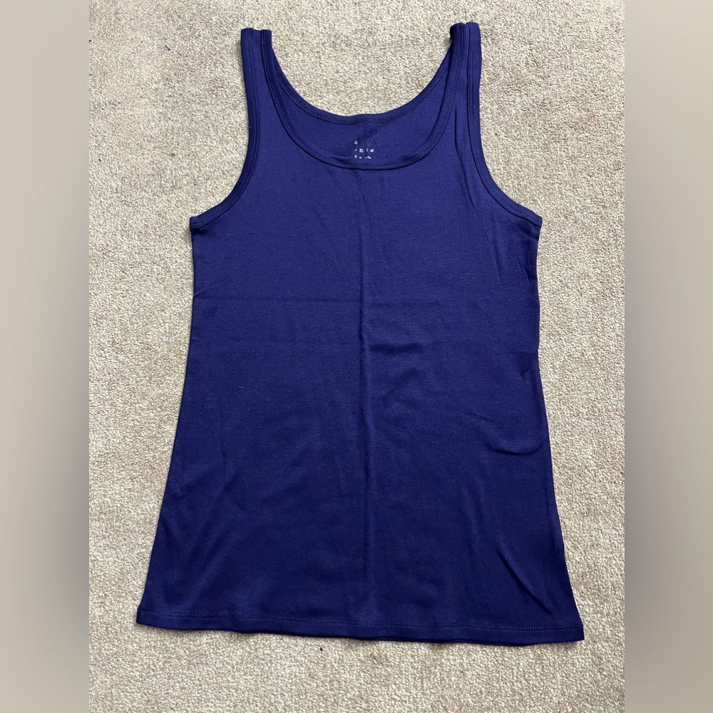 Target Women's Navy Blue Slim Fit Tank Top